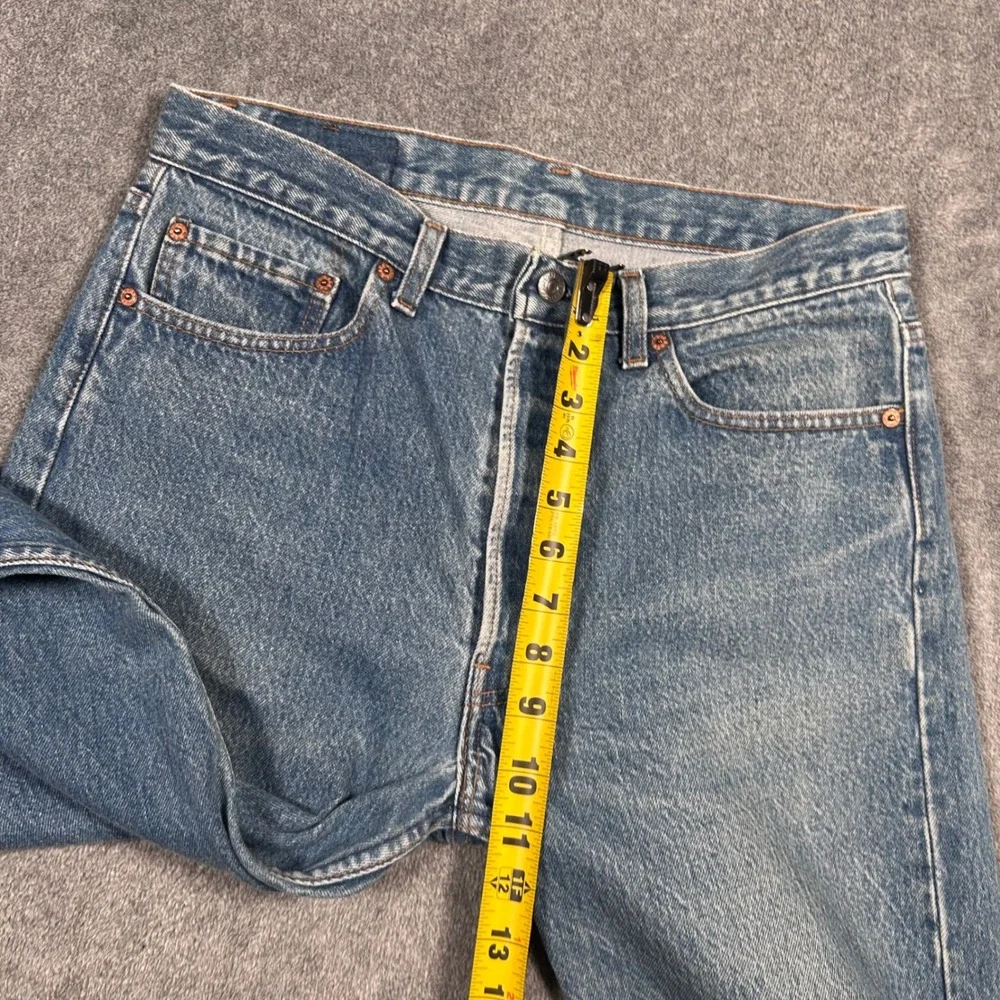 VTG 90s Levi's 501 Stonewash Jeans 33x30 (Fits 32x30) 0115 Button Fly Made USA